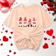 thumbnail image 5 of Camisetas de Manga Corta para Mujeres, Camiseta de Cuello Redondo Impresa de Moda, Primavera Y Verano Casual, 5 of 8