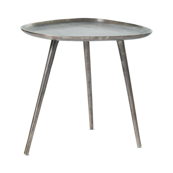 Convenience Concepts Bali Metal End Table in Silver Metal Finish