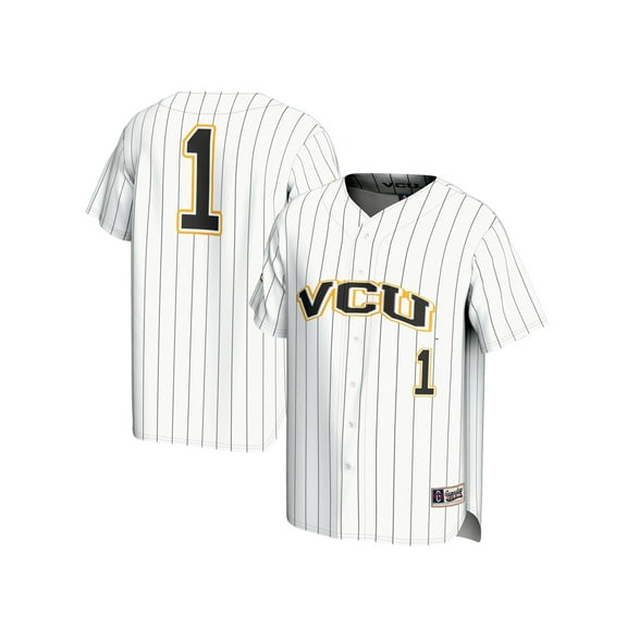 Unisex GameDay Greats  White #1 VCU Rams Lightweight Baseball Fashion Jersey