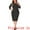 Black, variant on DARING DIVA Plus Size Vintage Church Ruffle Dress Office Work Dress 1X Black