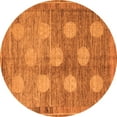 thumbnail image 1 of Ahgly Company Indoor Round Oriental Orange Modern Area Rugs, 8' Round, 1 of 4