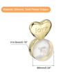 thumbnail image 2 of Uxcell 6Pack Silicone Earring Back Heart Soft Earring Stopper for Stud 4.8mm Gold, 2 of 6