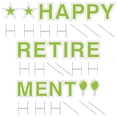 thumbnail image 2 of Vispronet Happy Retirement Yard Sign, 18in Sign, 4mm Corrugated Plastic Material (Lime Green), 2 of 7