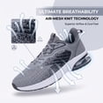 thumbnail image 4 of REABO Men's Air Cushion Running Shoes Slip-on Breathable Knit Tennis Walking Sneakers Lightweight Athletic Sports Shoes for Daily Wear & Gym, 4 of 8