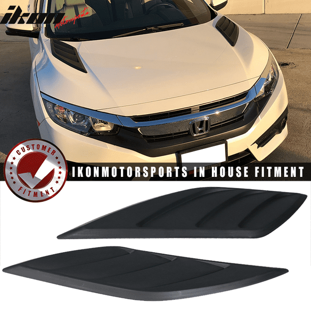 Compatible with 1620 Honda Civic V3 Style Air Flow Vent Hood Vent
