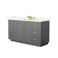 thumbnail image 4 of Wyndham Collection Wcf292960s-Qtz-Us3mxx Miranda 60" Free Standing Single Basin Vanity Set, 4 of 7