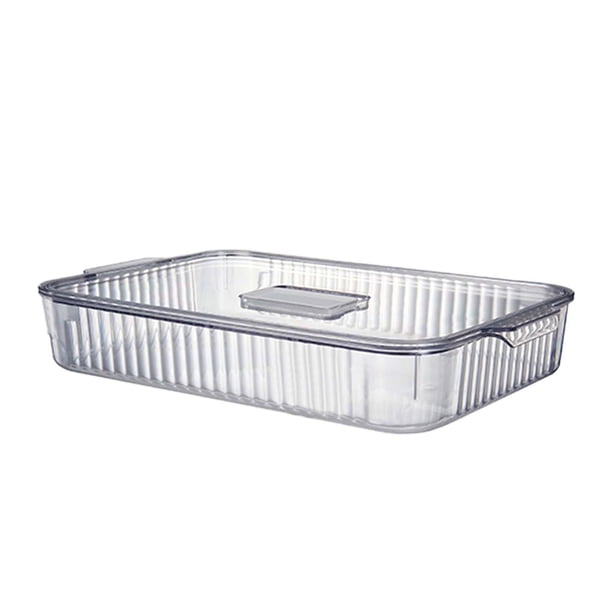 Contenedor multiusos, caja de almacenamiento transparente con tapa, organizador de escritorio para arte 335x215x55cm