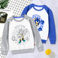 thumbnail image 2 of Sudadera con bloques de color de Sonics, sudadera con cuello redondo y estampado de dibujos animados, regalos de cumpleaños para niños, jerséis de manga larga, 2 of 5