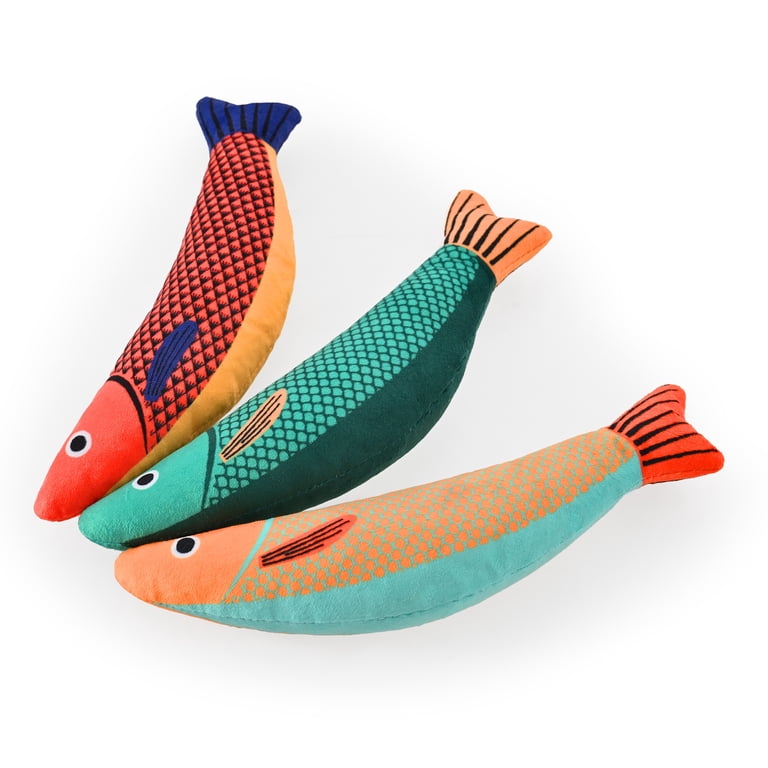Max & Marlow Catnip Cat Toys, Fish Shaped 3-Pack photo 2