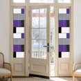 thumbnail image 3 of Purple Gray Window Privacy Film Abstract Color Block Geometric Modern Decorative Glass Window Film UV Blocking Static Cling Non-Adhesive Sticker Covering for Home Door 17.7 x 78.7 inches, 3 of 7