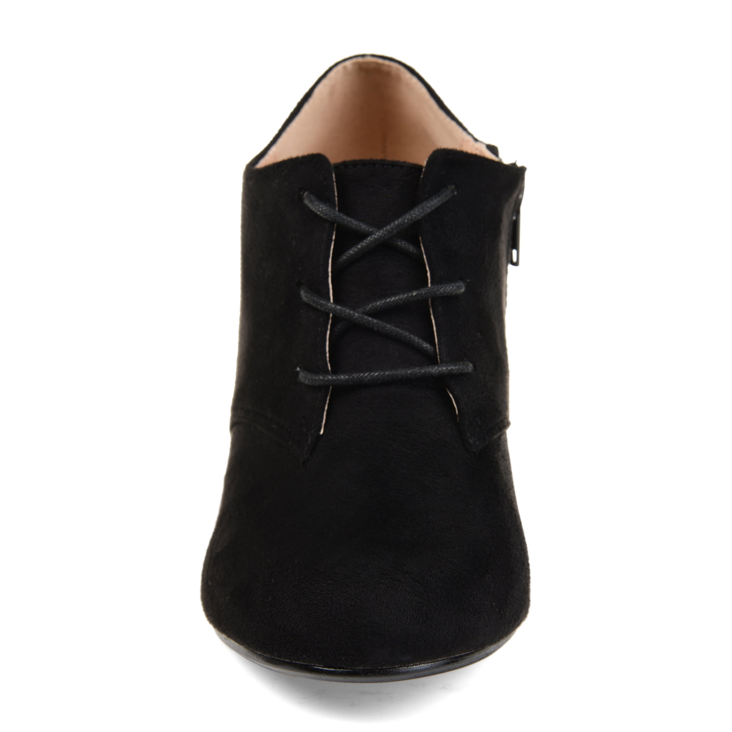Journee Womens Leona Inside Zip Block Heel Booties, Widths Available