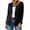 Black women's blazer jacket a1, variant on Women Collared Long Sleeve Button Down Blazer, Fall Winter Open Front Casual Layering Work Top, Soft Lightweight Solid Business Basic Jacket, Beige 2XL