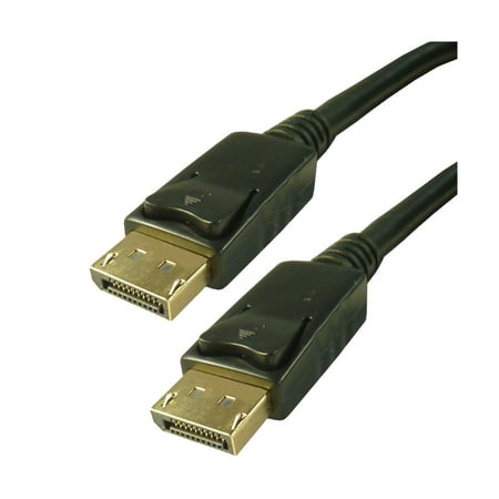 4XEM 5 Feet Professional Series Ultra High Speed DisplayPort Cable with 32.4Gbps Bandwidth, Black