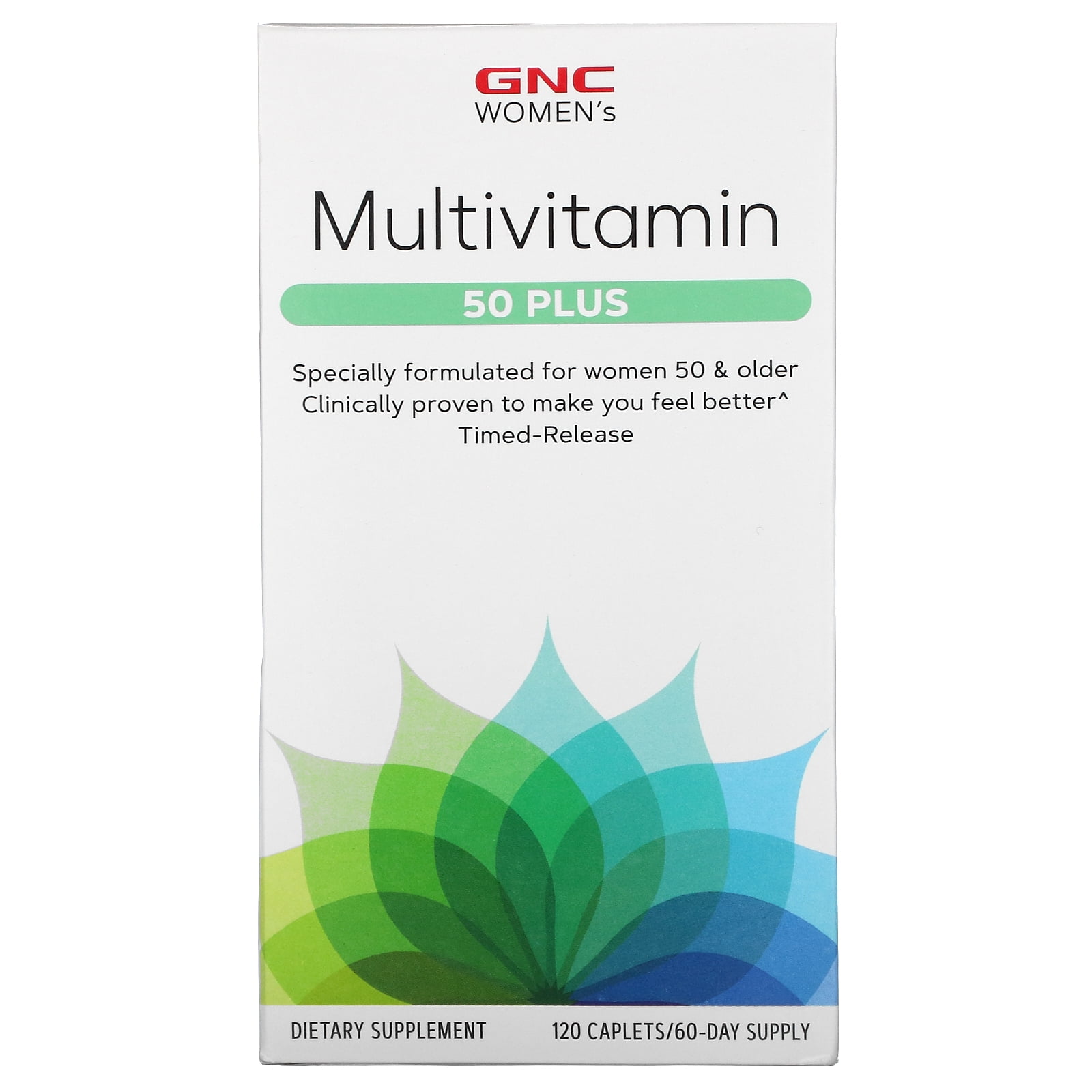 Multivitamin, 50 Plus, 120 Caplets, GNC