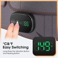 thumbnail image 4 of Waist Heating Pad, Cordless Lower Back Massager Wrap with Heat & Led Light, Lumbar Heated Massage Brace with 3 Heating & Vibration, 30min Auto Off, 5000mAh Battery, Extension Strap, Gray, 4 of 10