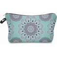 thumbnail image 1 of Small Makeup Bag Mandala Flowers Printed Cosmetic Bag for Purse Womens Pouch Organizer Bags for A Gift(51456), 1 of 4