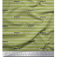 thumbnail image 1 of Soimoi Green Rayon Fabric Text & Goggles Stripe Print Fabric by the Yard 42 Inch Wide, 1 of 5