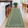 thumbnail image 6 of Scalloped Edge Area Rug – Non-Slip, Machine Washable Low Pile Indoor Carpet, Modern Farmhouse Floor Mat for Living Room, Bedroom, Nursery, Dining Room, Office, 6 of 12