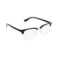 thumbnail image 1 of de lentes transparentes retro para mbres y mujeres de medio marco Macarena Vasos lisos, 1 of 8