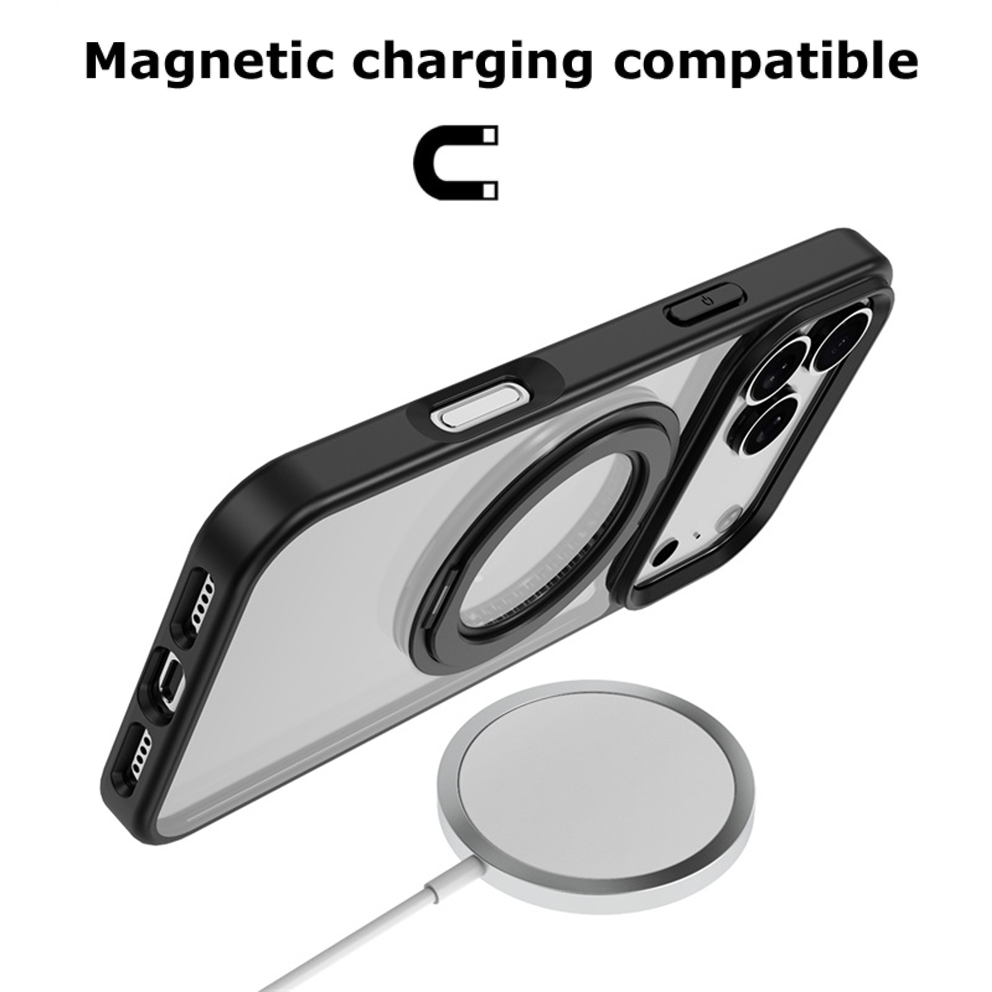 3-in-1 iPhone 17 Pro Max Protection Bundle – 3-Pack Tempered Glass Screen Protectors, Camera Lens Protector & 360° Ring Stand Case