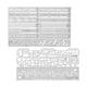 thumbnail image 1 of 2pcs Craft Talla Regla Auxiliar Agujero de material acero Inoxidable Herramienta Grabada, 1 of 9