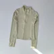 thumbnail image 1 of Chaqueta deportiva con cremallera para mujer, trajes de Yoga, entrenamiento ajustado para trotar, cárdigan de manga larga de secado rápido, Top, 1 of 6