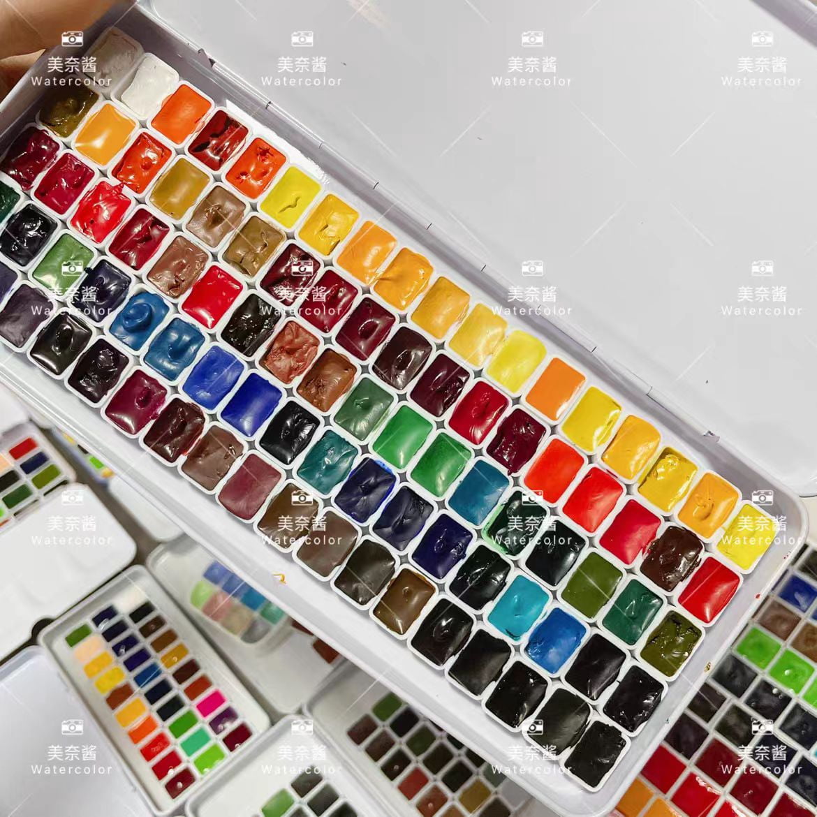 MaimeriBlu Artist Watercolor Paint 90 Colors 0.5ml Split acuarela tin box Set Beginner Student Drawing pigments