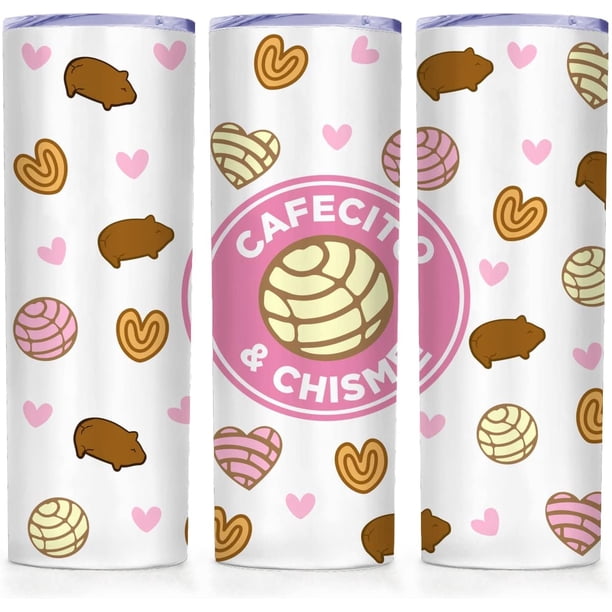 Taza de café y chisme de 20 oz con tapa, vasos delgados de doble pared, taza reutilizable de acero inoxidable con divertido diseño mexicano, regalo para San Valentín, figura de cerdo con forma de
