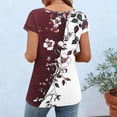 thumbnail image 6 of Haivin Womens Summer Tops Short Sleeve Shirts U Neck T Shirts Fashion Clothing, 6 of 8