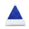 thumbnail image 4 of Chisander Gorros De Papá Noel Gorro De Navidad Para Adultos Unisex Felpa Azul Con Puños Blancos Gorro De Navidad De Tela Para Navidad Año Nuevo Suministros Festivos Para Fiestas, 4 of 5