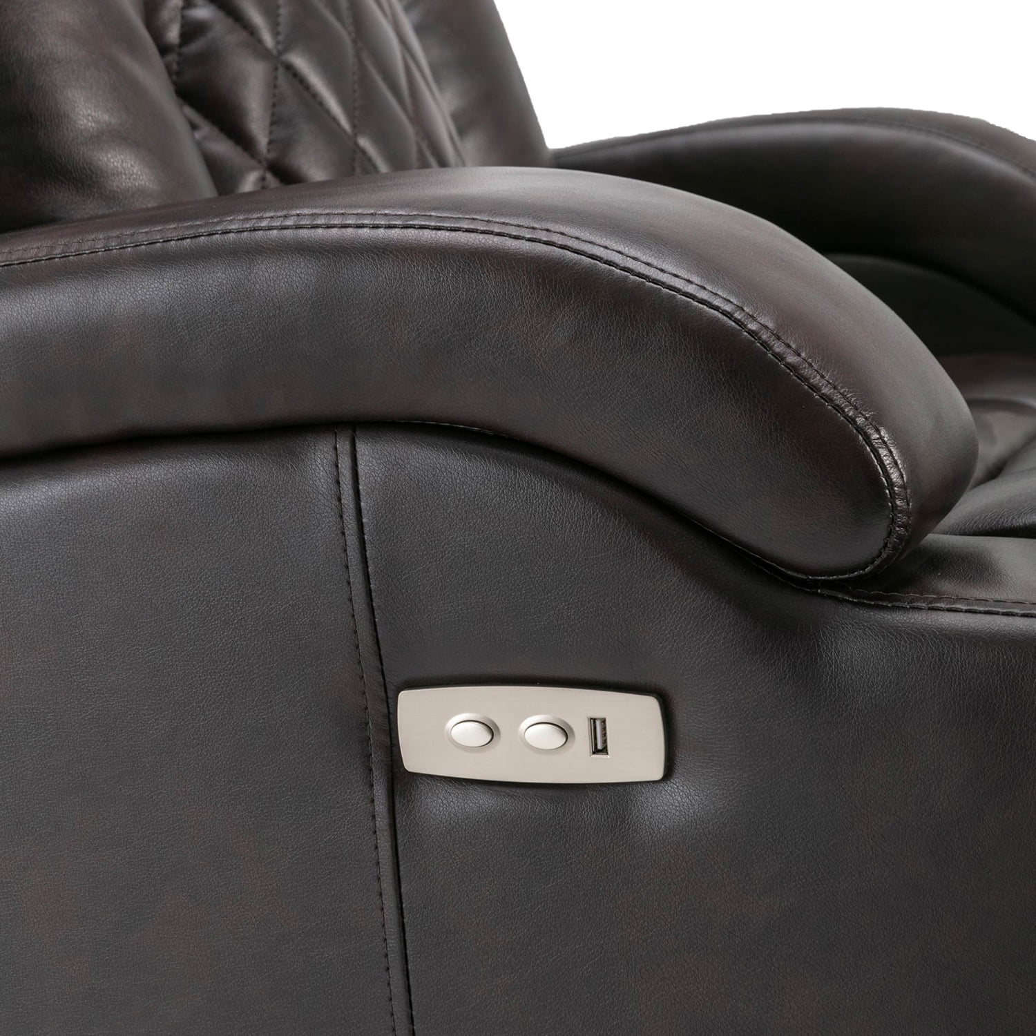 Kadyn Power Motion Recliner, Power Lift Chair with USB Charge Port and Cup Holder, PU Lounge Chair for Living Room, Brown Kadyn Power Motion Recliner, Power Lift Chair with USB Charge Port and Cup Holder, PU Lounge Chair for Living Room, Brown