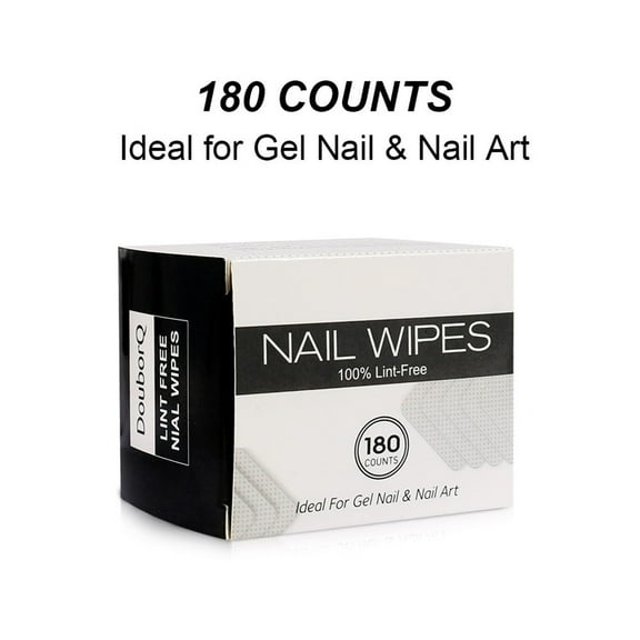 Disposable Nail Wipes for Nail Polish Removal - Lint-Free Pads for Gel Nail Care and