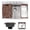 Silver, variant on Strictly Sinks 33 inch Topmount Kitchen Workstation Sink Gunmetal Black 5050 Double Bowl 16 Gauge