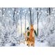 thumbnail image 3 of Fondo de fotografía personalizado de paisaje invernal con bosque nevado, copos de nieve congelados y decoraciones para fiestas, escenas de nieve invernales, paisajes naturales (2,1 x 1,5 m), 3 of 7