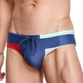 thumbnail image 1 of Kakii Men's Quick Dry Swim Briefs Bikini Swimsuit Board Shorts with Adjustable Drawstring, 1 of 3