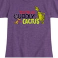 thumbnail image 3 of Dr. Seuss - The Grinch Cuddly As A Cactus - Toddler And Youth Girls Short Sleeve Graphic T-Shirt, 3 of 5