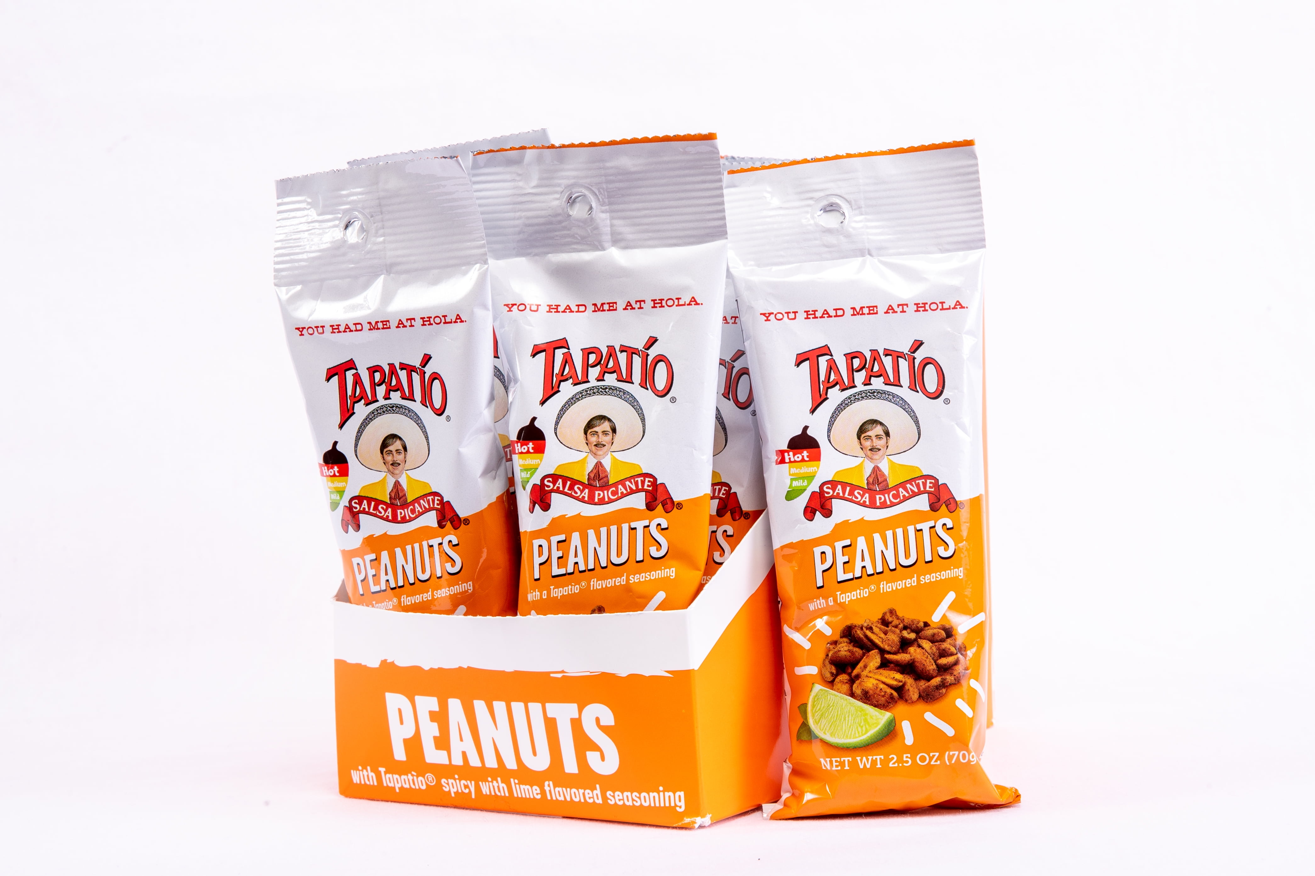 Tapatio Peanuts with lime 2.5 oz - Walmart.com