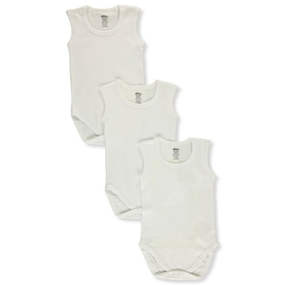 First Essentials Baby Unisex 3-Pack Sleeveless Bodysuits