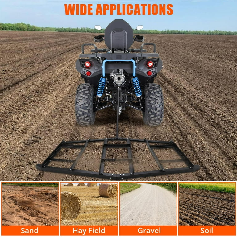 Driveway Drag, Heavy Duty Steel, Driveway Grader for ATV, UTV