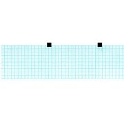 ECG Paper 60MM X 15M Blue Grid, DOT-Card (Works for CARDIETTE AR600 ADV, 66010037) (10)