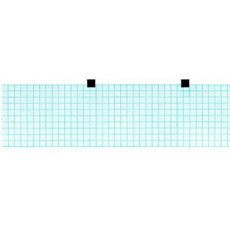 ECG Paper 60MM X 15M Blue Grid, DOT-Card (Works for CARDIETTE AR600 ADV, 66010037) (10)