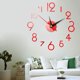 thumbnail image 2 of Etiqueta engomada del reloj de pared 3D DIY Reloj colgante Calcomanía autoadhesiva Decoración Etiqueta de reloj de pared, Rojo kenally HA004428-01, 2 of 6