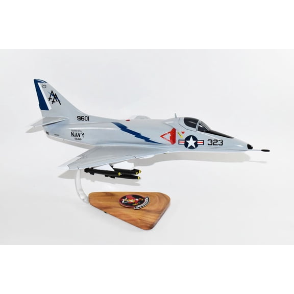 VA-66 Waldos A-4 Model, 1/27th Scale, Mahogany, Navy