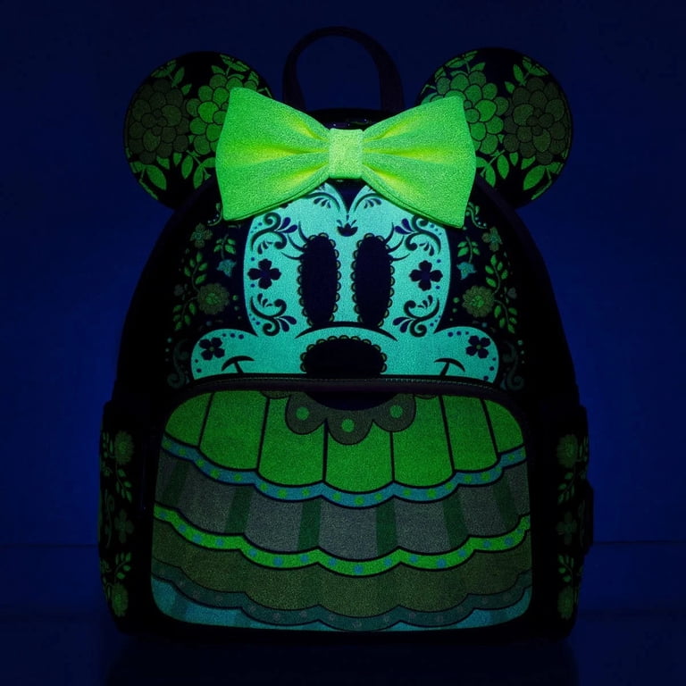Loungefly Disney Minnie Mouse Dia de los Muertos Glow-in-the  display picture 2