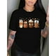 thumbnail image 1 of Women's Vintage-Inspired Geometric Print T-Shirt - Casual Crew Neck, Short Sleeve, Polyester Blend, Machine Washable - Perfect for Summer, 1 of 8