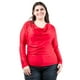thumbnail image 1 of Blusa elegante de satén Roman Fashion Talla Extra 42 Rojo, 1 of 6