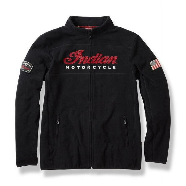 Indian Motorcycle Zip Thru Size L, Fleece Black Motorcycle Indian Motorcycle Zip Thru Size L, Fleece Black Motorcycle