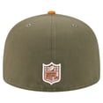 thumbnail image 4 of Men's New Era  Olive/Brown Las Vegas Raiders Color Pack A-Frame 59FIFTY Fitted Hat, 4 of 5