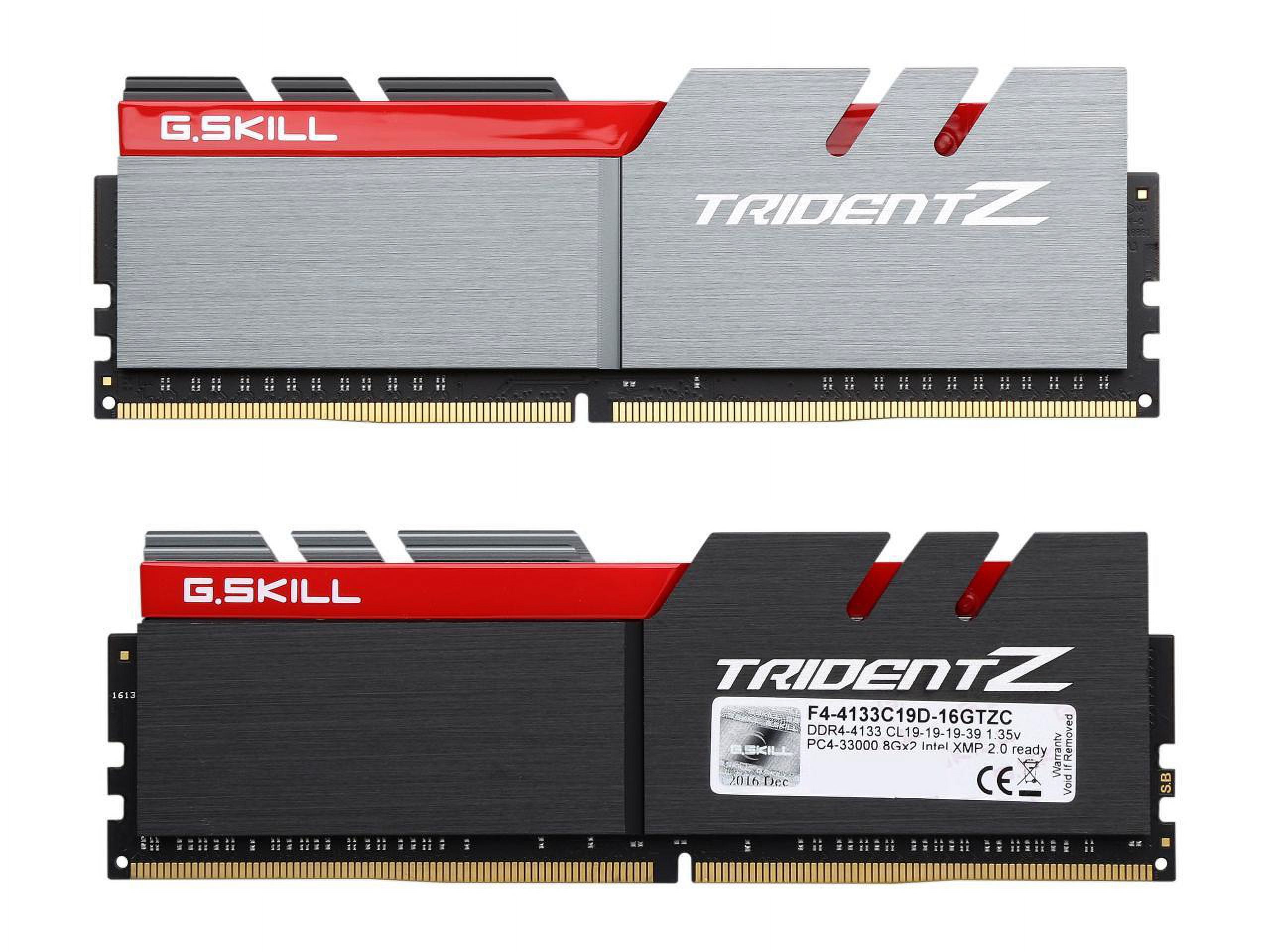 G.SKILL 16GB (2 x 8GB) TridentZ Series DDR4 PC4-33000 4133MHz for