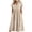 Beige, variant on Womens Summer Dress c Sleeve V Neck Midi Dresses Fashion Casual Fit Flowy Tiered Boho Beach Vacation Sundress (Green,XXXL)
